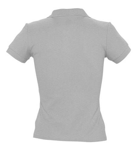 Рубашка поло женская People 210, серый меланж фото 3