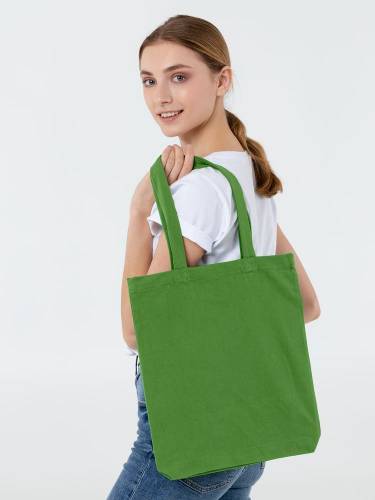 Холщовая сумка Avoska, ярко-зеленая фото 5