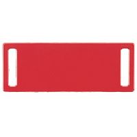 Шильдик металлический Kova, красный