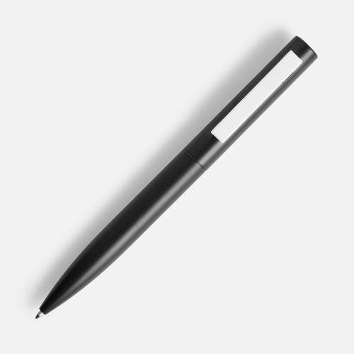 Ручка шариковая Inkolor, черная с белым фото 3