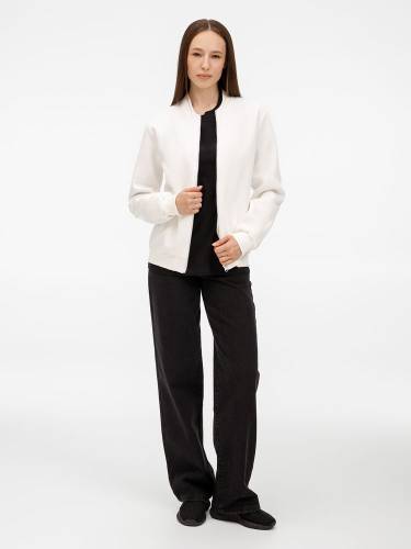 Бомбер унисекс Estado, молочно-белый фото 12