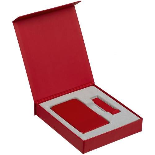 Коробка Latern для аккумулятора 5000 мАч и флешки, красная фото 4