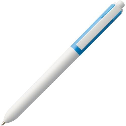 Ручка шариковая Hint Special, белая с голубым фото 4
