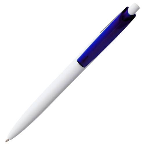 Ручка шариковая Bento, белая с синим фото 4