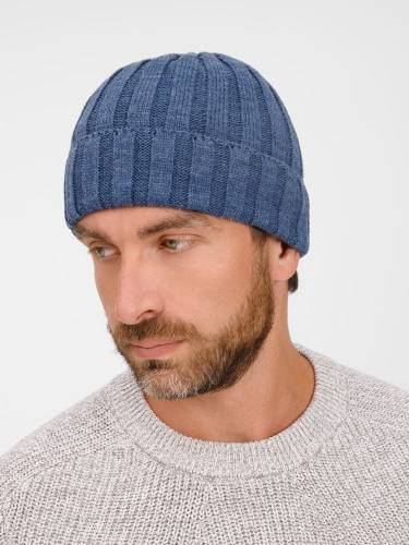 Шапка Metelitsa, синий меланж (джинс) фото 5 Шапка Metelitsa, синий меланж (джинс) фото 5