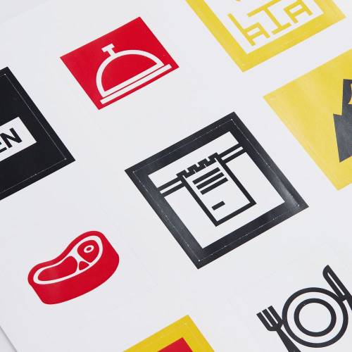 Стикерпак бумажный Industry, кафе фото 3