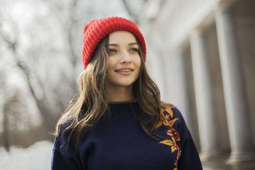 Шапка Nordkyn, глубокий красный фото 5