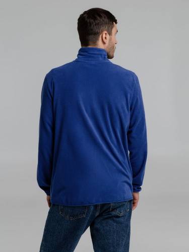 Куртка флисовая мужская Twohand, синяя фото 7