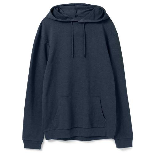 Толстовка с капюшоном унисекс Hoodie, синий меланж фото 2