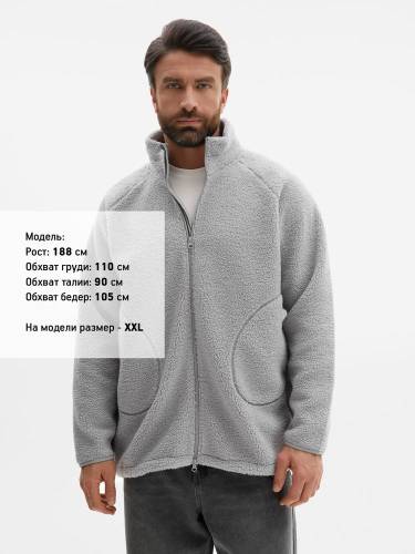 Куртка унисекс Oblako 2.0, светло-серая фото 7