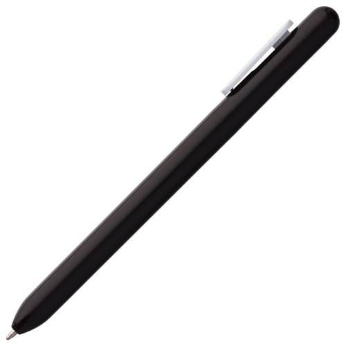 Ручка шариковая Swiper, черная с белым фото 4