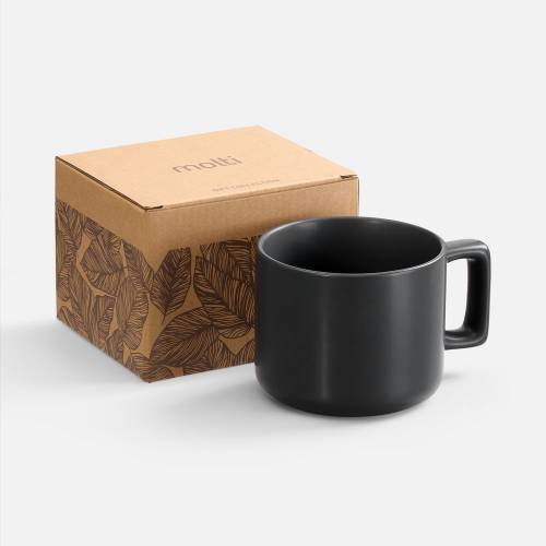 Чашка Jumbo в коробке матовая, черная фото 2 Чашка Jumbo в коробке матовая, черная фото 2