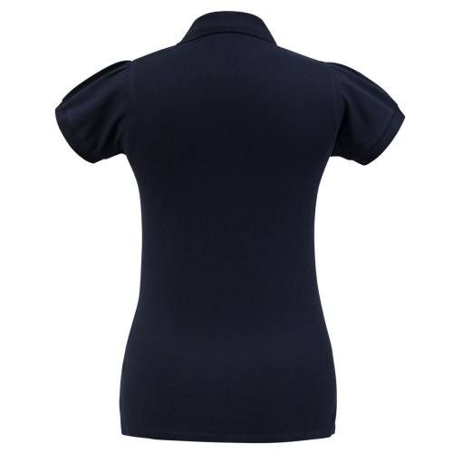 Рубашка поло женская Heavymill темно-синяя фото 3