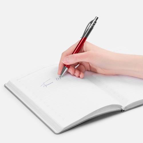 Ручка шариковая Undertone Metallic, красная фото 5 Ручка шариковая Undertone Metallic, красная фото 5