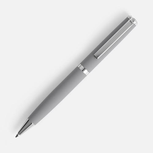 Ручка шариковая Inkish Chrome в футляре, серая фото 3
