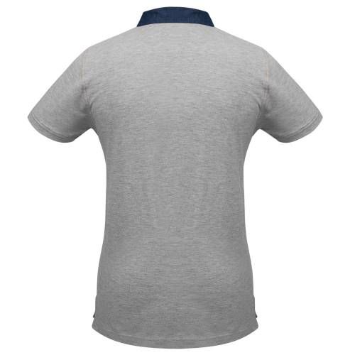 Рубашка поло мужская DNM Forward серый меланж фото 3