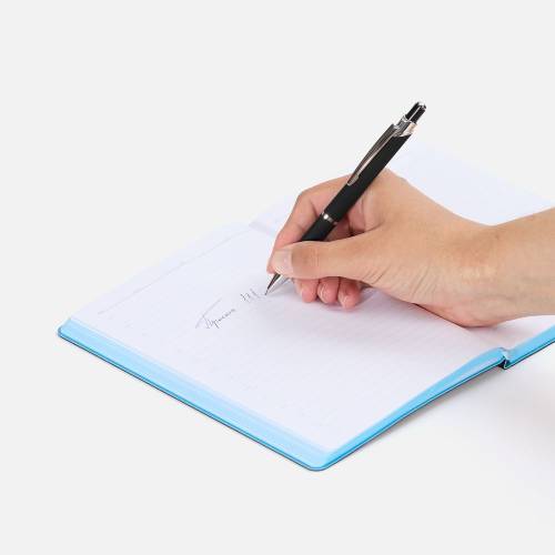 Ручка шариковая Chromos Soft Touch, черная фото 5