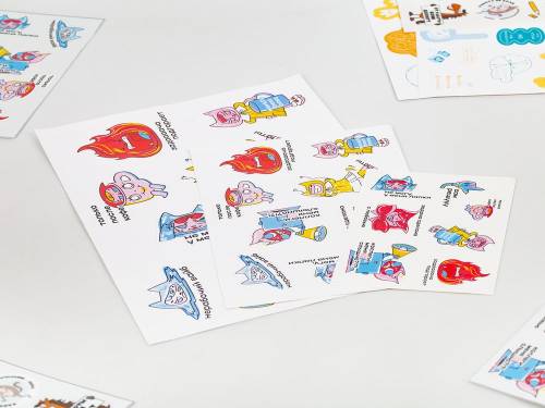 Наклейки из ПВХ Sticker Pack на заказ, M фото 3