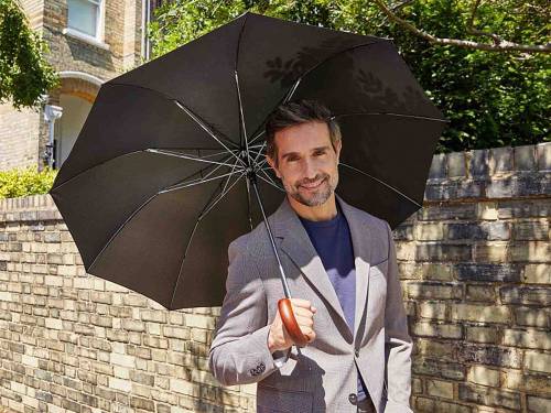 Зонт складной Magnum Auto, черный фото 4