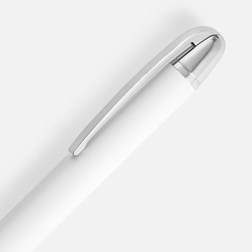 Ручка шариковая Arc Soft Touch, белая фото 4