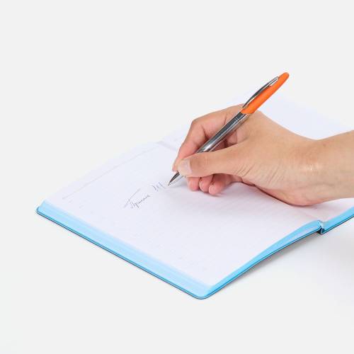 Ручка шариковая Dagger Soft Touch, оранжевая фото 5