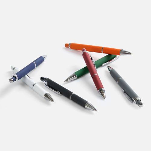 Ручка шариковая Chromos Soft Touch, красная фото 6 Ручка шариковая Chromos Soft Touch, красная фото 6