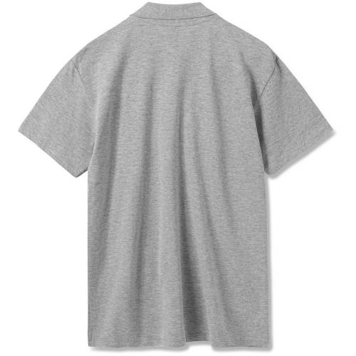 Рубашка поло мужская Summer 170, серый меланж фото 3