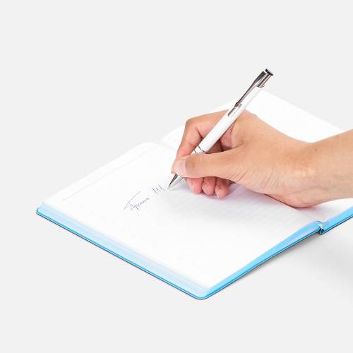 Ручка шариковая Keskus, белая фото 6 Ручка шариковая Keskus, белая фото 6