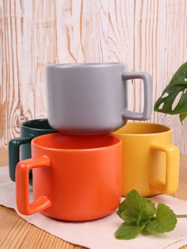 Чашка Jumbo в коробке матовая, зеленая фото 5