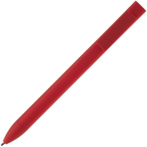 Ручка шариковая Swiper SQ Soft Touch, красная фото 3