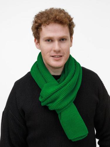 Шарф Nobilis Mono, ярко-зеленый фото 6