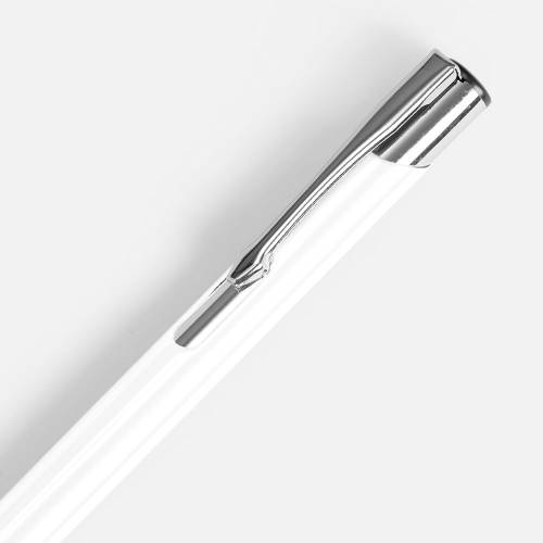 Ручка шариковая Keskus, белая фото 4 Ручка шариковая Keskus, белая фото 4