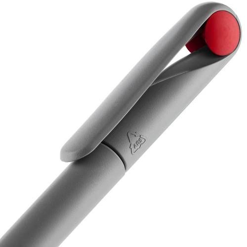 Ручка шариковая Prodir DS1 TMM Dot, серая с красным фото 6