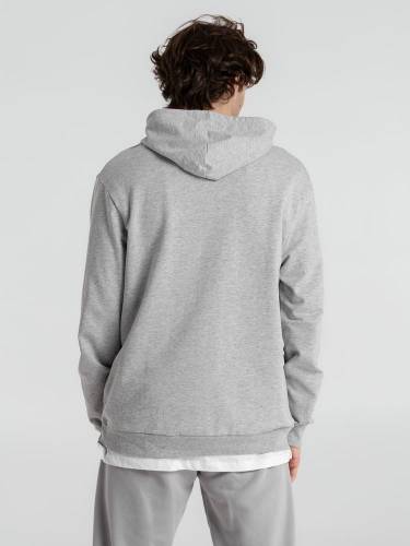 Толстовка с капюшоном унисекс Hoodie, серый меланж фото 8