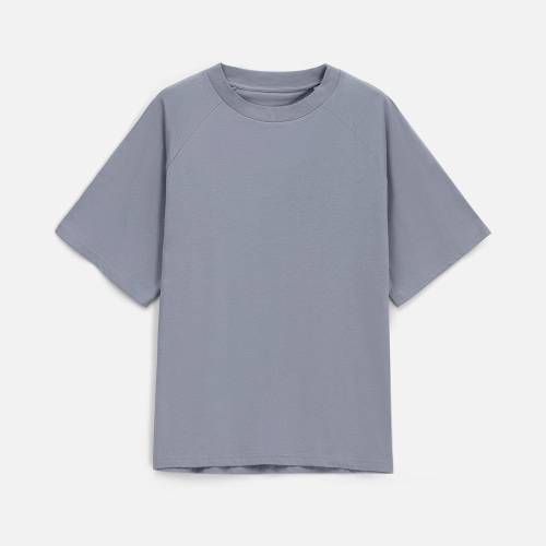 Футболка унисекс оверсайз T2, серая фото 9