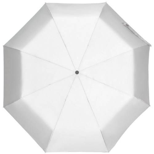 Зонт складной Manifest со светоотражающим куполом, серый фото 2