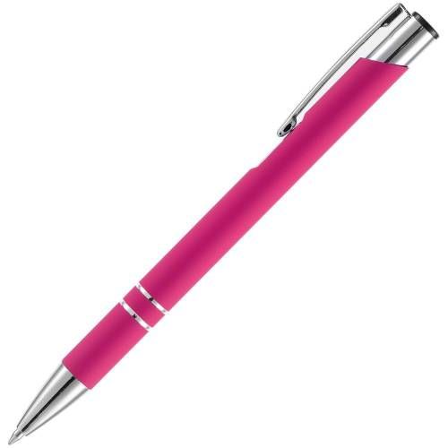 Ручка шариковая Keskus Soft Touch, розовая фото 3
