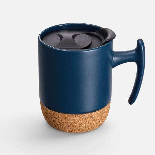 Кружка Corky Grip, синяя фото 2