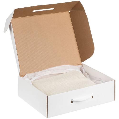 Коробка самосборная Light Case, белая, с белой ручкой фото 4