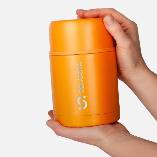Термос для еды Relaxika 700, желтый фото 7