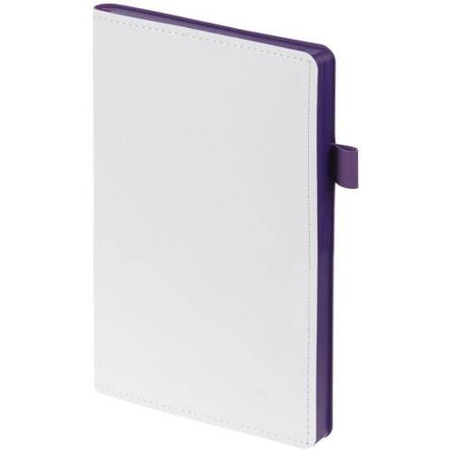 Ежедневник White Shall, недатированный, белый с фиолетовым фото 2