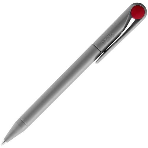 Ручка шариковая Prodir DS1 TMM Dot, серая с красным фото 4