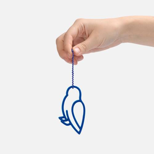 Подвеска «Сова», 3D-печать, синяя фото 5 Подвеска «Сова», 3D-печать, синяя фото 5