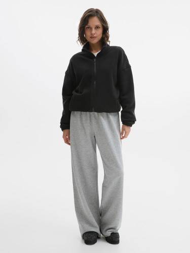 Куртка флисовая унисекс Nebo, черная фото 15