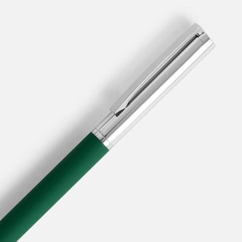 Ручка шариковая Eyeshot Soft Touch, темно-зеленая фото 4