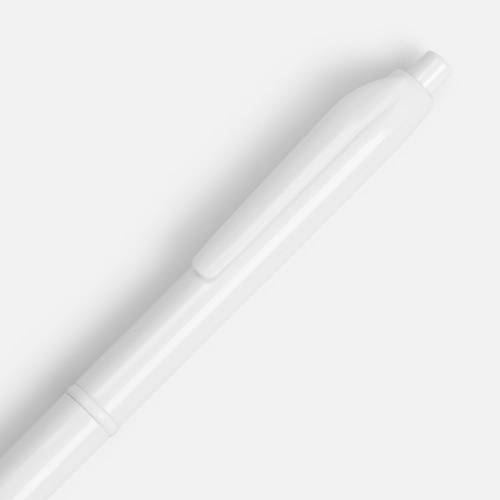 Ручка шариковая Bright Pop, белая фото 4