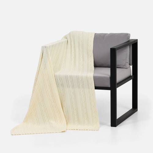 Плед Remitti, белый (молочный) фото 3