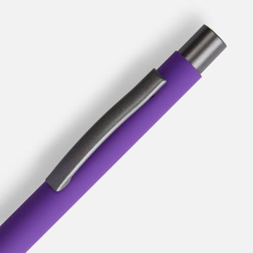 Ручка шариковая Atento Soft Touch, фиолетовая фото 4