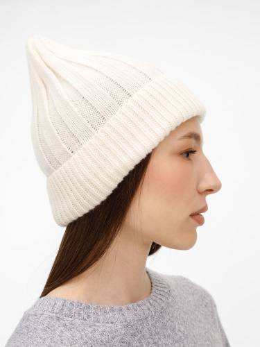 Шапка Bellish, белая (ванильная) фото 8 Шапка Bellish, белая (ванильная) фото 8