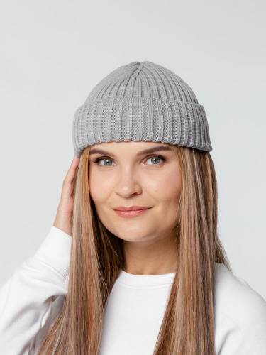 Шапка Hipsta, серебрито-серый меланж фото 5 Шапка Hipsta, серебрито-серый меланж фото 5